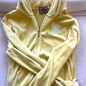 Yellow Juicy Coutour velour hoodie XL